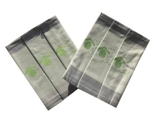 Utěrka Extra savá 50x70 Ovečky kostka zelená - 3 ks