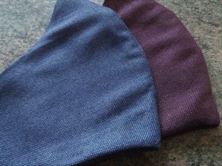 Rouška vínová denim UNI
