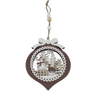 Vánoční dekorace k zavěšení D6433 - 12 cm