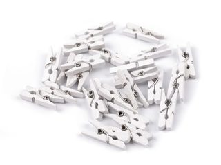 Dřevěný mini kolíček jednobarevný 3x26 mm BALENÍ 24 KUSŮ
