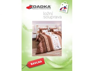Bavlněné povlečení Slezsko nugátové 140x200, 70x90 cm