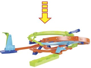 Hot Wheels extrémní hyper smyčka (akční dráha + autíčko) Mattel