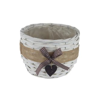 Obal s plastem bílý P2028/3 - dia 21 × 15 cm