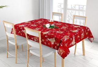 Ubrus VÁNOCE Červená,Zlatá 4300/126