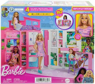 Barbie herní set domek s příslušenstvím + panenka (Mattel)