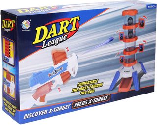 Set pistole na soft pěnové náboje + věž s terči plast v krabici