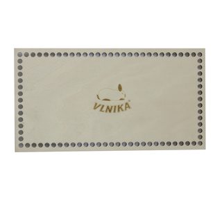 Dno - víko překližkové Natur obdélník s králíčkem 26x14 cm / otvory 6 mm