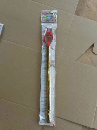 Fontána párty zlatá s držákem na láhev 70 sek 25 cm 1ks