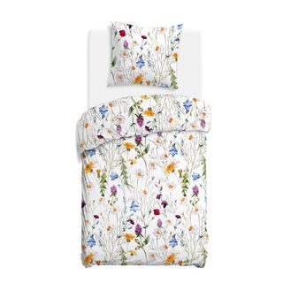 Saténové povlečení pro dva Florina – Květinový set (2x 140x200 + 2x 70x90)