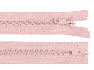 Zip kostěný 5 mm dělitelný 2 jezdce / dvoucestný 75 cm bundový
