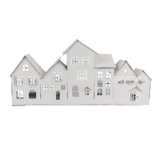Kovový svícen vesnička K4669/2 - 39x16.5x7.5