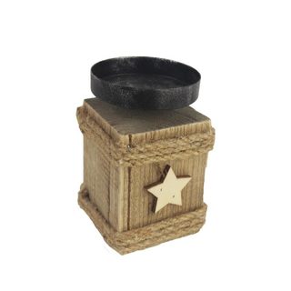 Svícen na 1 svíčku D3245 - 8 x 8 x 11 cm