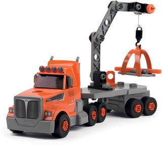 Smoby B+D šroubovací kamion jeřáb s přívěsem (box + nářadí)