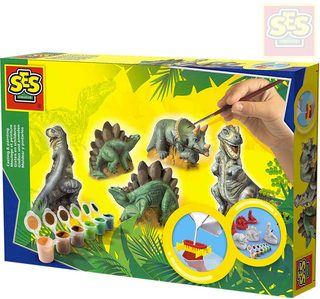 Sádroví dinosauři kreativní set k odlévání z gumové formy