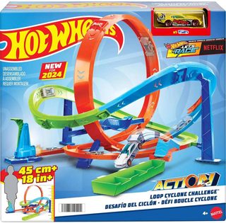 Hot Wheels extrémní hyper smyčka (akční dráha + autíčko) Mattel