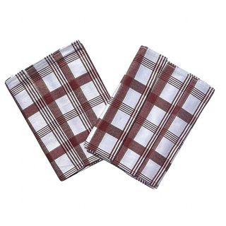 Utěrka Extra savá 50x70 cm Káro bordó 3 ks
