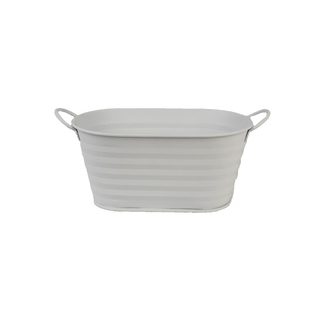 Květináč plechový K2577-01 - 22,5 x 13 x 10,5/12 cm