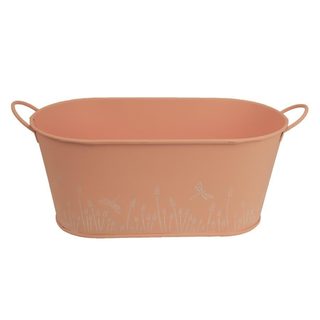 Květináč plechový K2596/2 - 28,5 x 14 x 12,5/14,5 cm