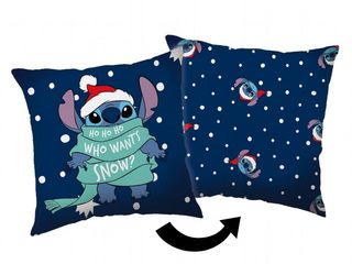 Polštářek Stitch Snow Xmas 40x40 cm