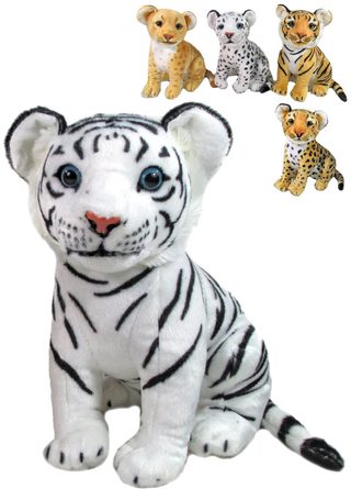 PLYŠ Zvířátko Safari 31cm 2 druhy 3 barvy *PLYŠOVÉ HRAČKY*