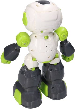 RC robot na vysílačku (chodí, tančí, nahrává; světlo, zvuk, baterie)
