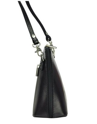 Kožená malá dámská crossbody kabelka tmavá modrá KK-1702
