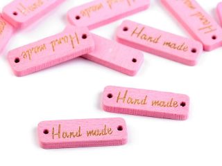 Dřevěná cedulka / ozdoba Handmade 10x30 mm 10 kusů