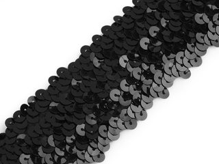 Flitrový prýmek šíře 45 mm elastický METRÁŽ