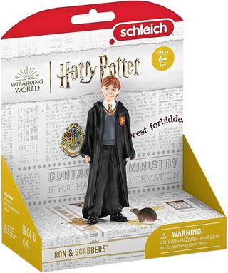 SCHLEICH Harry Potter set figurka Ron Weasley + krysa Prašivka plast
