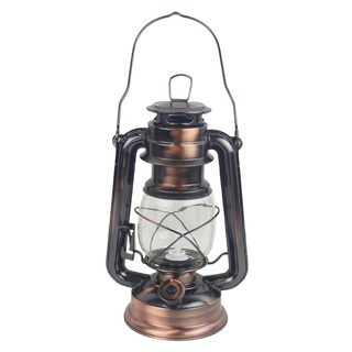 Kovová lucerna DEKORACE s LED osvětlením 24,5 cm K4230-30