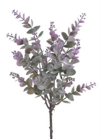 Eukalyptus 45 cm - zelená - fialovorůžová