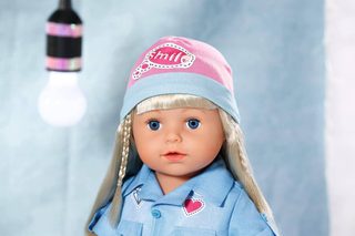 ZAPF Baby Born šatičky džínové deluxe obleček pro panenku mininko 43cm