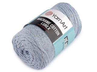 Pletací příze Macrame Cotton lurex 250 g