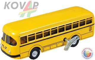Plechový autobus 1:43 na klíček (20 cm) Kovap 0492