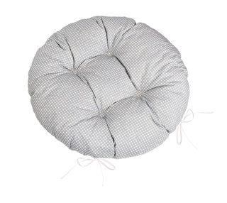 Sedák Adéla prošívaný kulatý Šedá,Bílá 62/904 průměr 40 cm