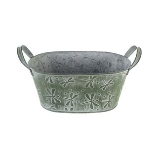 Květináč plechový K2649/1 - 23 x13 x 10.5/14,5 cm