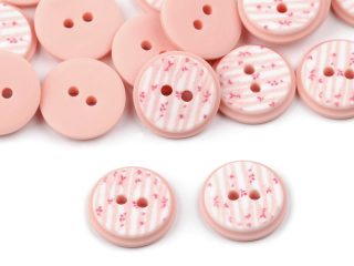 Knoflík s lístky velikost 24" 20 kusů