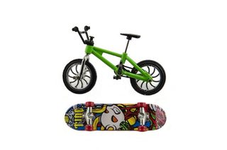 Kolo + skateboard prstový šroubovací plast 10cm asst mix druhů na kartě
