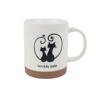 Porcelánový hrnek kočky X8720 - 360ml; 345 g; D80xH95xBD78mm