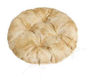 Sedák Adéla prošívaný kulatý Hnědá 62/229 průměr 40 cm