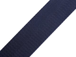 Hladký oboustranný popruh s leskem šíře 38 mm METRÁŽ