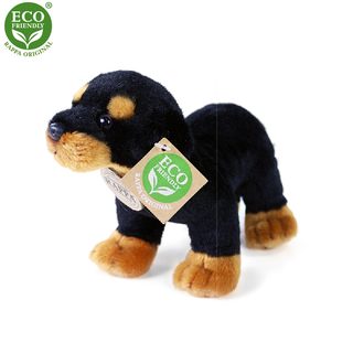Plyšový rotvajler stojící 18 cm ECO-FRIENDLY