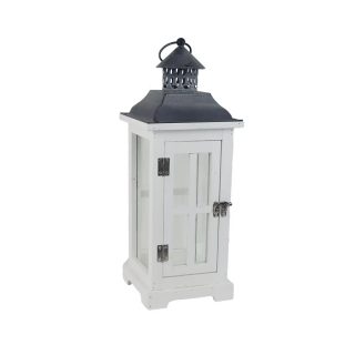 Dřevěná lucerna D7220/A - výška 44 cm