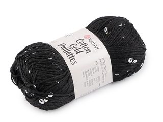 Pletací příze Cotton Gold Paillettes s flitry 50 g