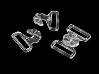 Plavkové zapínání šíře 17 mm plastové 5 párů