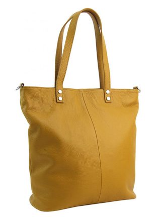 Kožená velká dámská shopper kabelka Juliette fialová