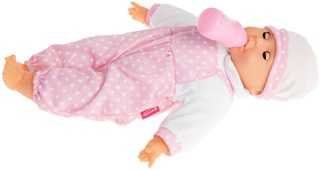 Baby panenka Bambolina Amore miminko set s lahvičkou s melodiemi na baterie Zvuk