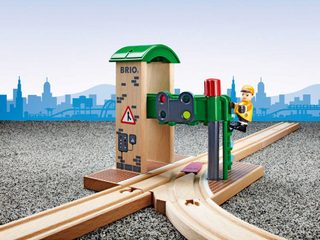 Brio signální stanice s výhybkou (doplněk k vláčkodráze)