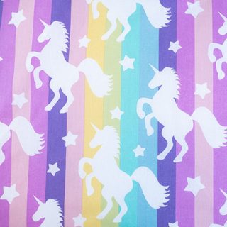 Povlečení fototisk Unicorn Pastel Rainbow 140x200, 70x90 cm