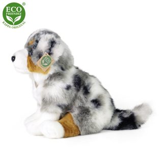 Plyšový australský ovčák sedící 30 cm